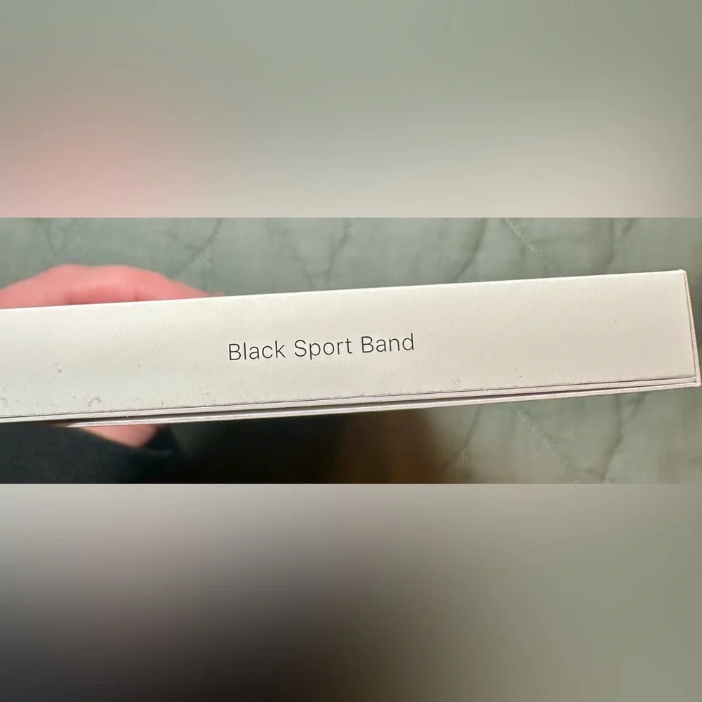 New in box Apple black sports watch band 46mm M/L